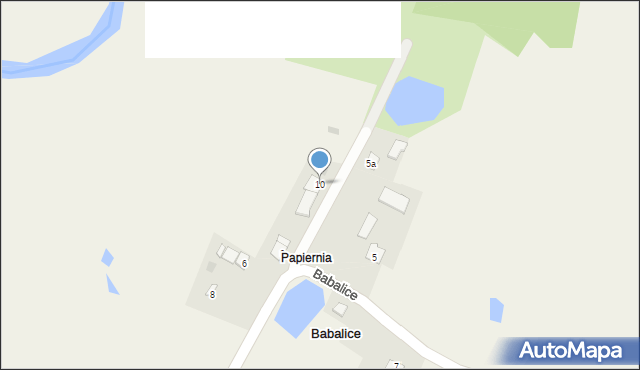 Babalice, Babalice, 10, mapa Babalice