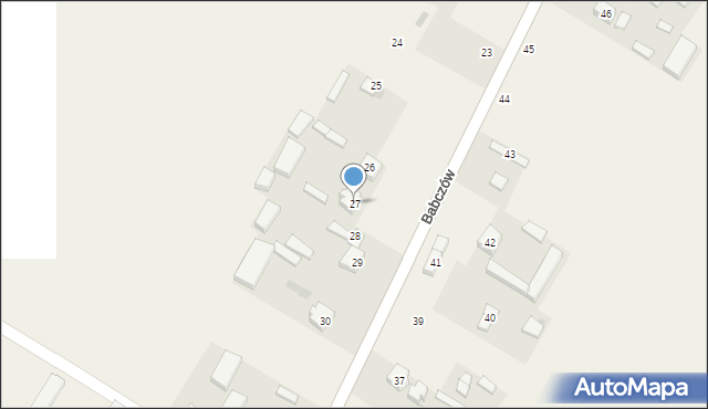 Babczów, Babczów, 27, mapa Babczów