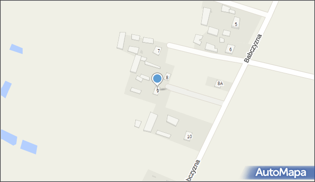 Babczyzna, Babczyzna, 9, mapa Babczyzna