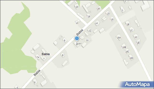 Babia, Babia, 10, mapa Babia