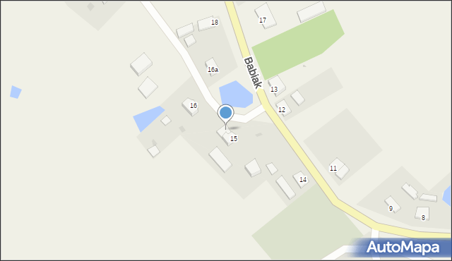 Babiak, Babiak, 15a, mapa Babiak