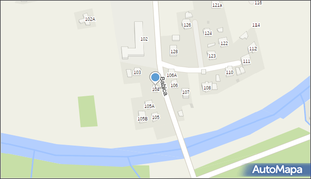 Babica, Babica, 104, mapa Babica