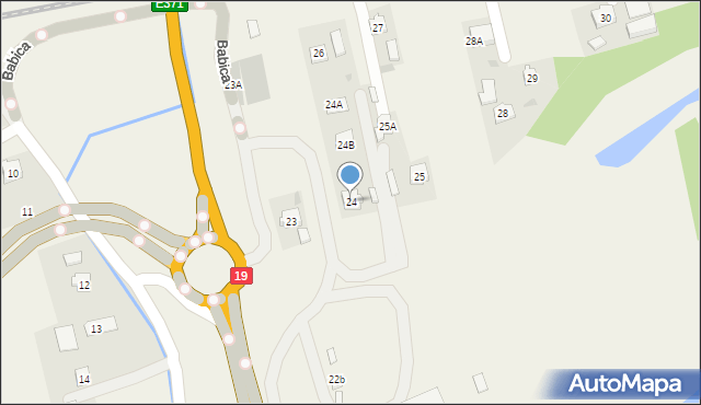 Babica, Babica, 24, mapa Babica
