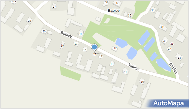 Babice, Babice, 15, mapa Babice