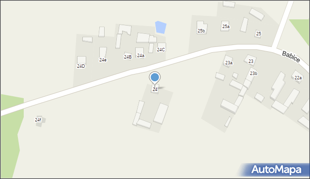 Babice, Babice, 24, mapa Babice