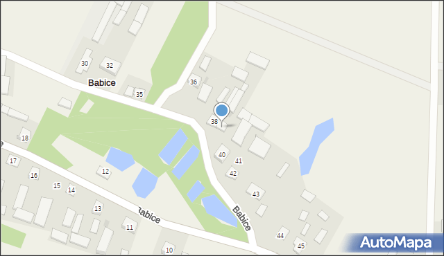 Babice, Babice, 39, mapa Babice