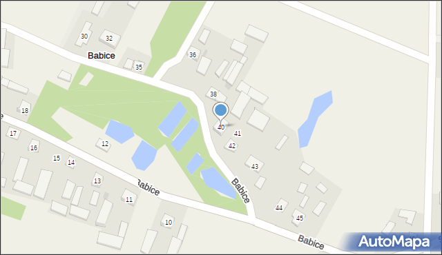 Babice, Babice, 40, mapa Babice