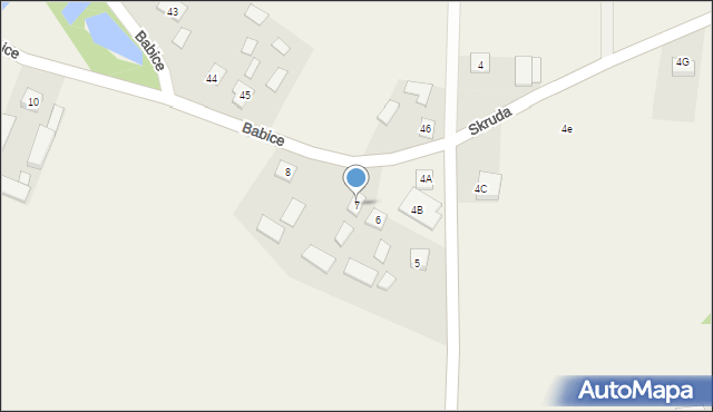 Babice, Babice, 7, mapa Babice