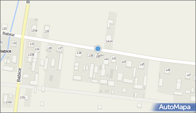 Babice, Babice, 140, mapa Babice