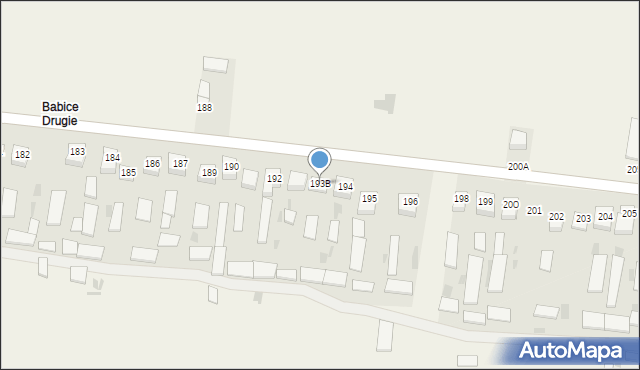 Babice, Babice, 193B, mapa Babice