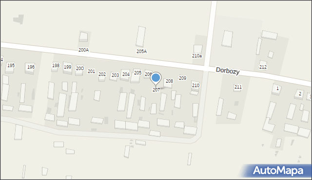 Babice, Babice, 207, mapa Babice