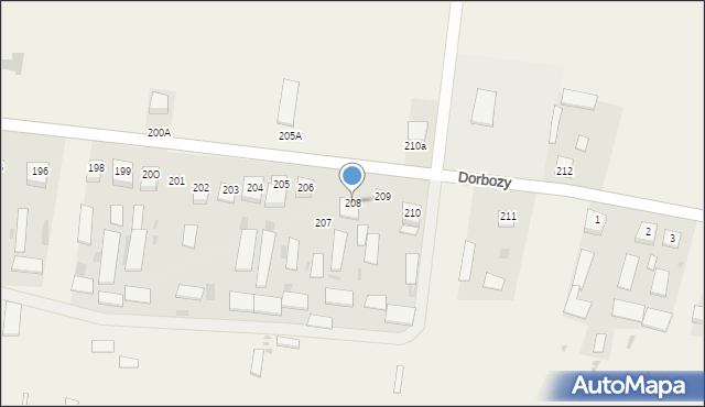 Babice, Babice, 208, mapa Babice