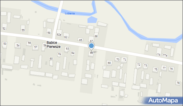 Babice, Babice, 66, mapa Babice
