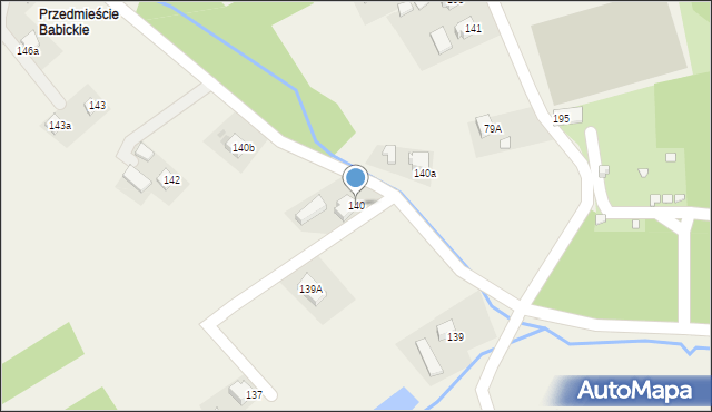 Babice, Babice, 140, mapa Babice