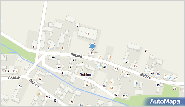 Babice, Babice, 11, mapa Babice