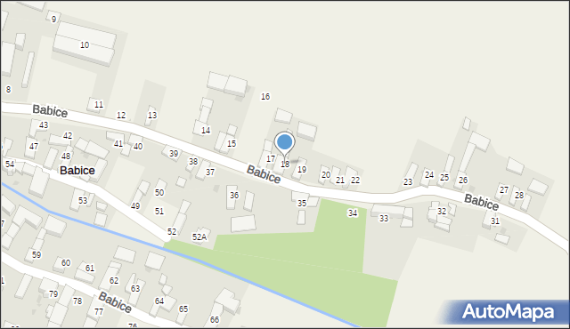Babice, Babice, 18, mapa Babice