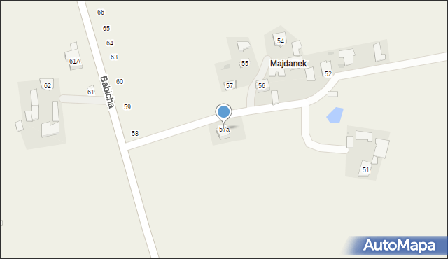Babicha, Babicha, 57a, mapa Babicha