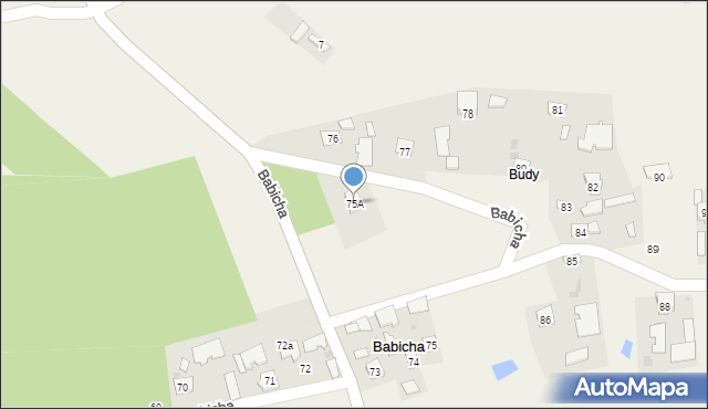 Babicha, Babicha, 75A, mapa Babicha