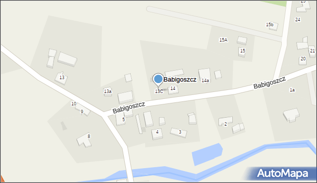 Babigoszcz, Babigoszcz, 13C, mapa Babigoszcz