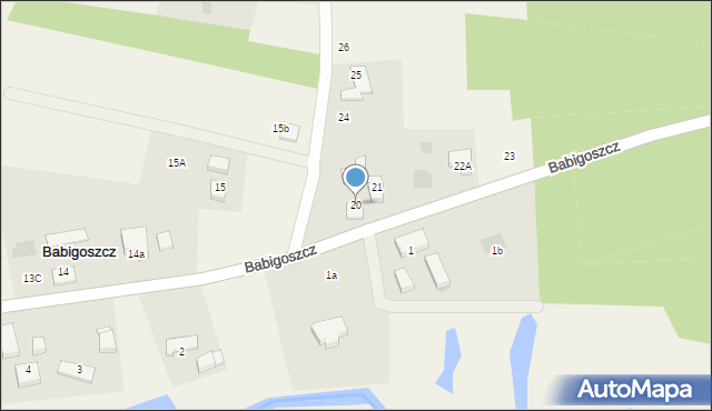 Babigoszcz, Babigoszcz, 20, mapa Babigoszcz