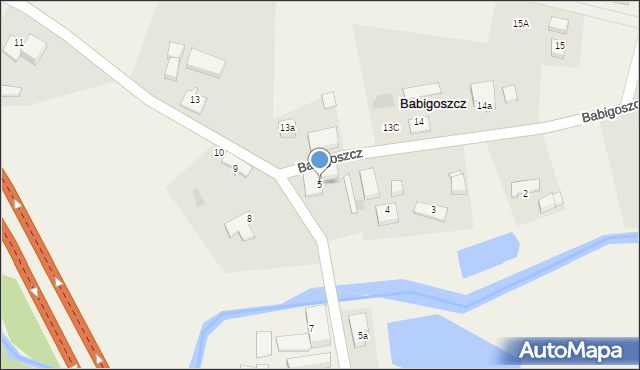 Babigoszcz, Babigoszcz, 5, mapa Babigoszcz