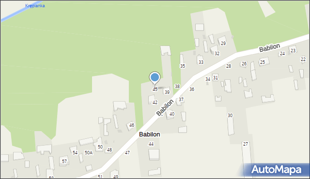 Babilon, Babilon, 45, mapa Babilon