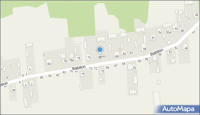 Babilon, Babilon, 68, mapa Babilon