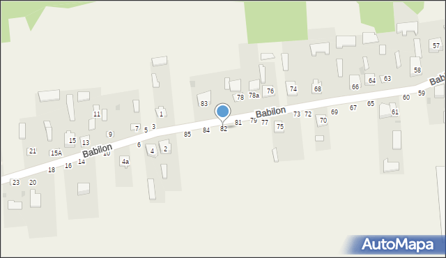 Babilon, Babilon, 82, mapa Babilon