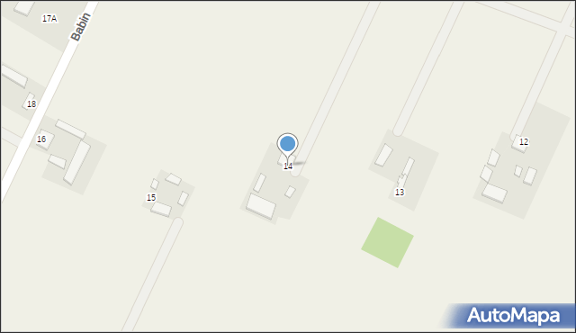 Babin, Babin, 14, mapa Babin