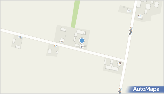 Babin, Babin, 54, mapa Babin