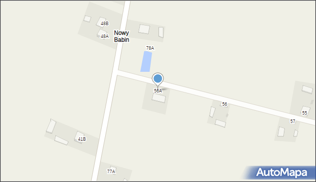 Babin, Babin, 56A, mapa Babin