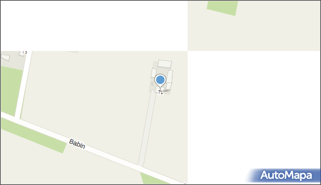Babin, Babin, 71, mapa Babin
