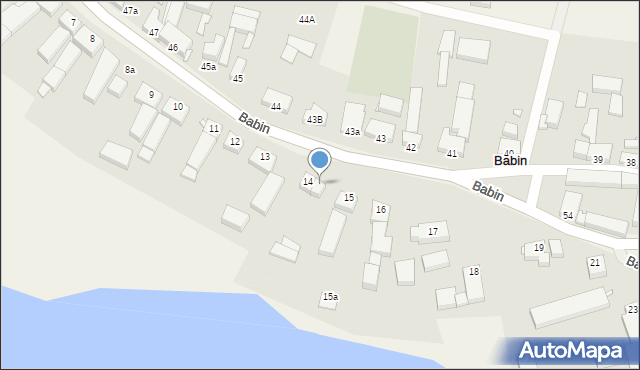 Babin, Babin, 14a, mapa Babin