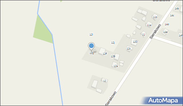 Babin-Olędry, Babin-Olędry, 12g, mapa Babin-Olędry