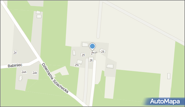 Babiniec, Babiniec, 27, mapa Babiniec