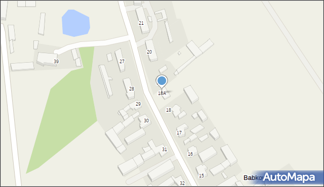 Babkowice, Babkowice, 18A, mapa Babkowice
