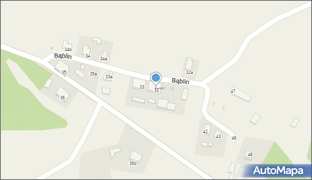 Bąblin, Bąblin, 32, mapa Bąblin