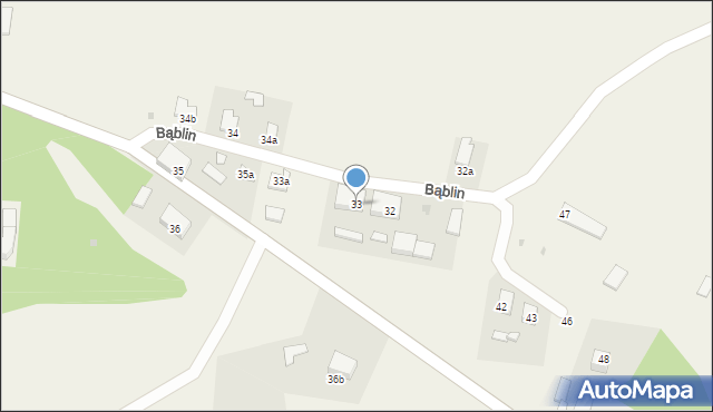 Bąblin, Bąblin, 33, mapa Bąblin