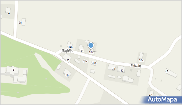 Bąblin, Bąblin, 34a, mapa Bąblin