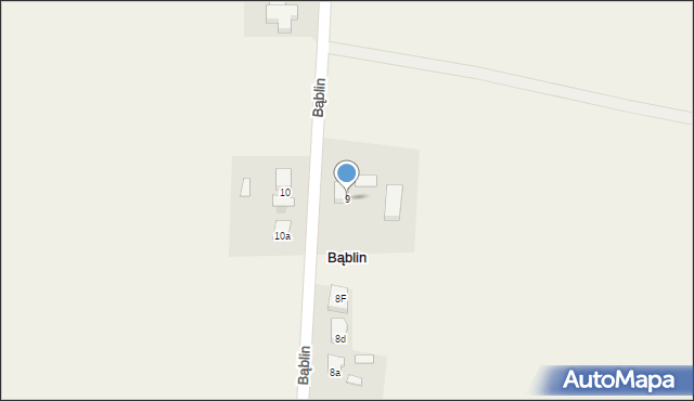 Bąblin, Bąblin, 9, mapa Bąblin