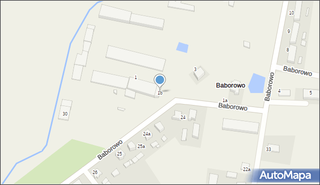 Baborowo, Baborowo, 1b, mapa Baborowo