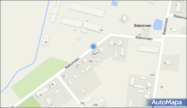 Baborowo, Baborowo, 24a, mapa Baborowo