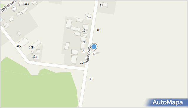Baborowo, Baborowo, 37, mapa Baborowo