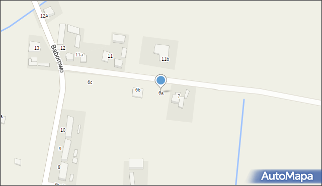 Baborowo, Baborowo, 6a, mapa Baborowo