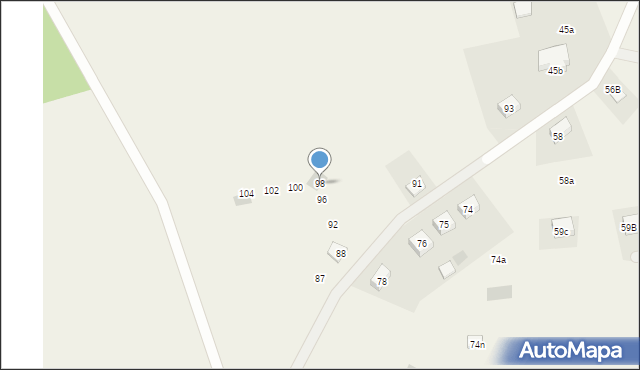 Babrosty, Babrosty, 98, mapa Babrosty