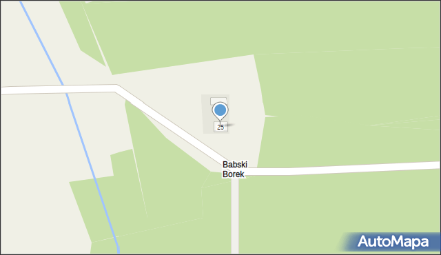 Babskie Budy, Babskie Budy, 25, mapa Babskie Budy