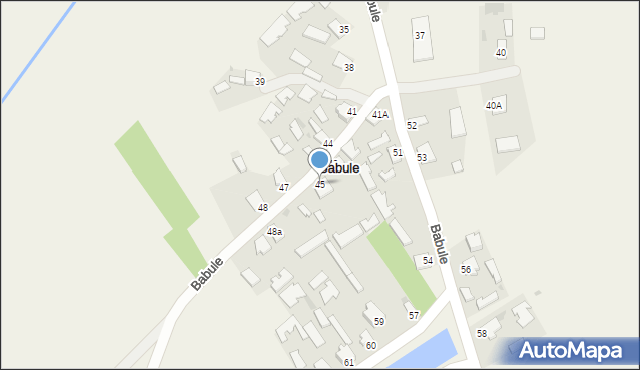 Babule, Babule, 45, mapa Babule