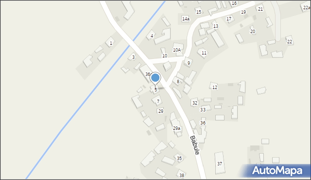 Babule, Babule, 5, mapa Babule