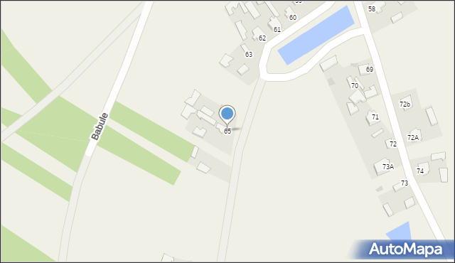 Babule, Babule, 65, mapa Babule