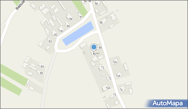 Babule, Babule, 70, mapa Babule